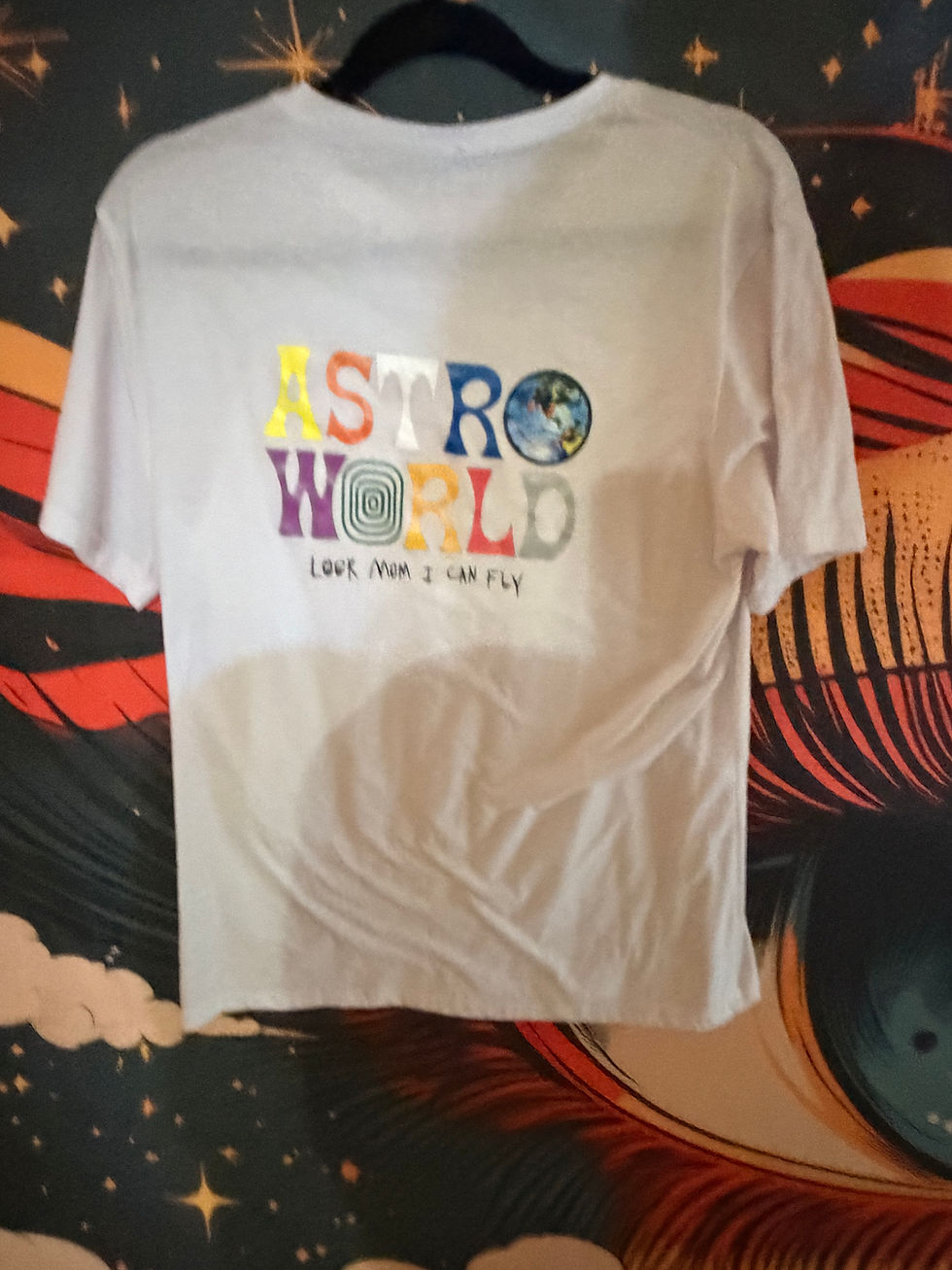 Thumbnail: LOT OF 3 TRAVIS SCOTT CONCERT & OTHER SHIRTS UNIZEX MEDIUM   WHITE ASTRO WORLD C