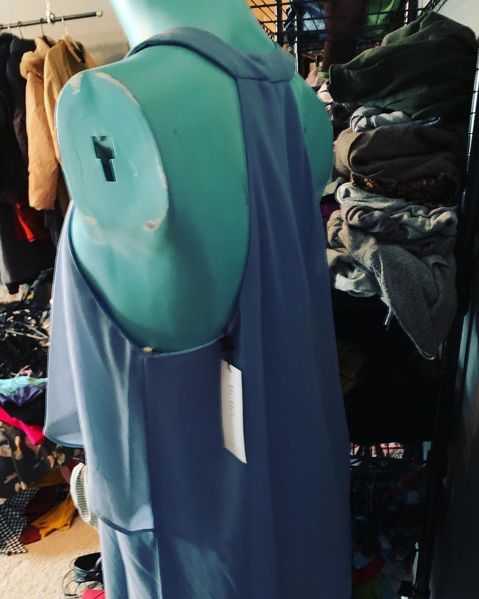 Thumbnail: NWT BCBG Generation Blue Bird Cocktail Dress Size Small