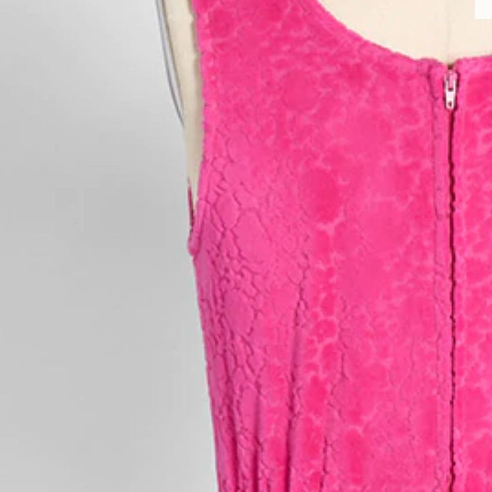 Thumbnail: NWT MODCLOTH RETRO VELVET FLORAL FUCHSIA DRESS  Size: SMALL 2 available  See mea