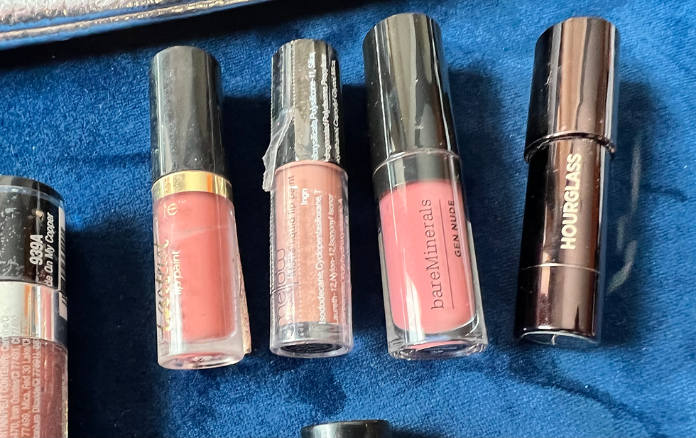 Thumbnail: NEW HUGE HIGH END PINKS NUDES LOT MAKEUP LIP & BAG MARC JACOBS ANASTASIA NARS ET