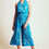 Thumbnail: NWT EarthBound Trading Peacock Indian Boho Hippy Halter Romper Size: Large (4 in