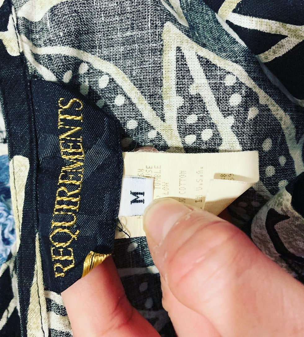 Thumbnail: Vintage 1970’s Cotton Summer Tribal Tie Crop Top Size: Medium Chest: 21 inches L