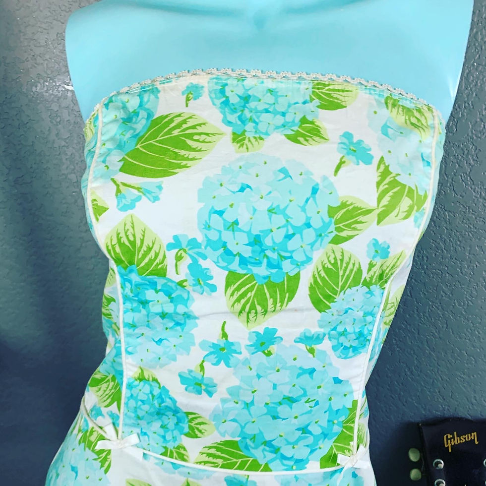 Thumbnail: Vintage 1990’s Allium Floral A-Line Cotton Dress Size: 5 Excellent condition. On