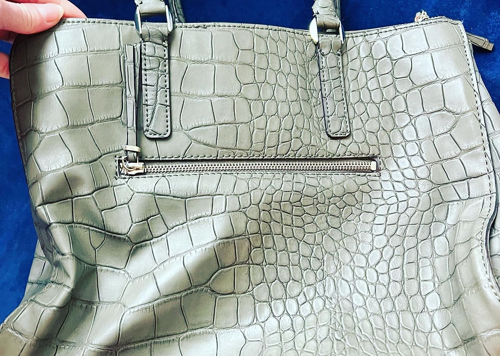 Thumbnail: NWOT & LIKE NEW GUESS AND RACHEL MALLY PURSE BAG LOT  SIZE:   GUESS CLAY GREEN F
