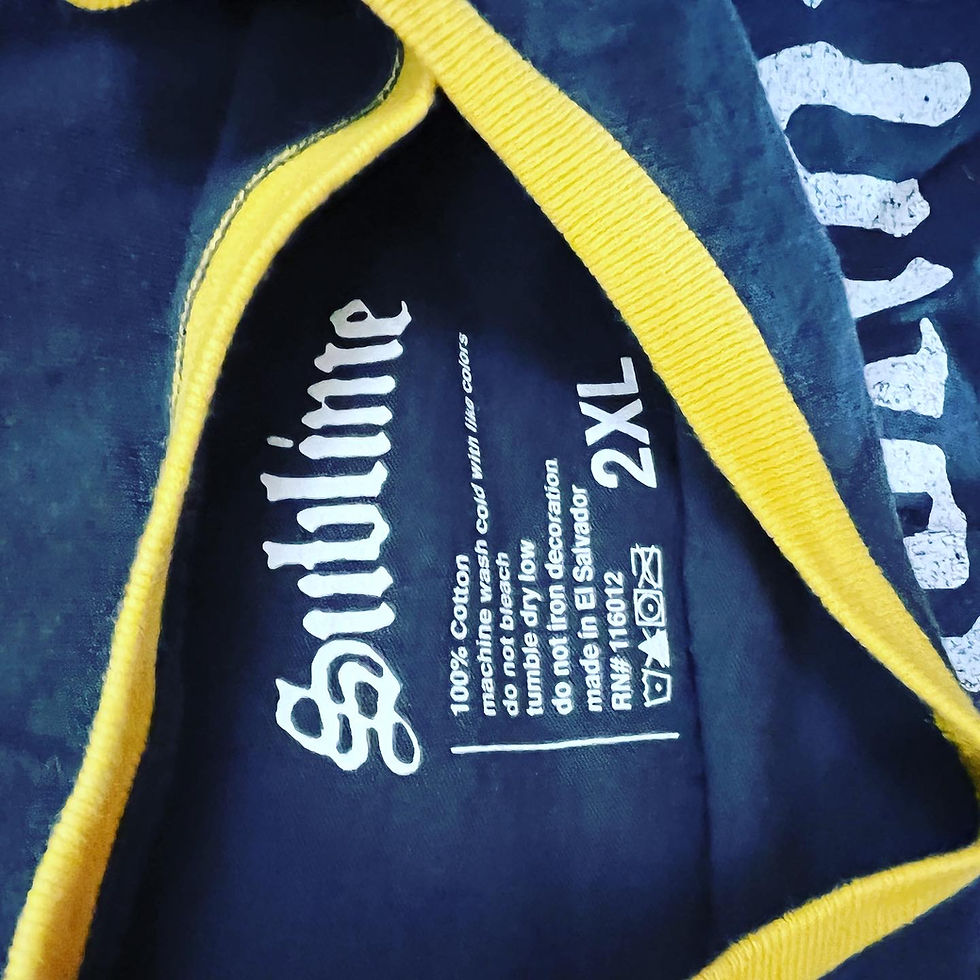 Thumbnail: AWESOME SUBLIME 1990’S GRUNGE ROCK BAND SHIRTS VARIOUS SIZES  SIZE: BLACK WITH R