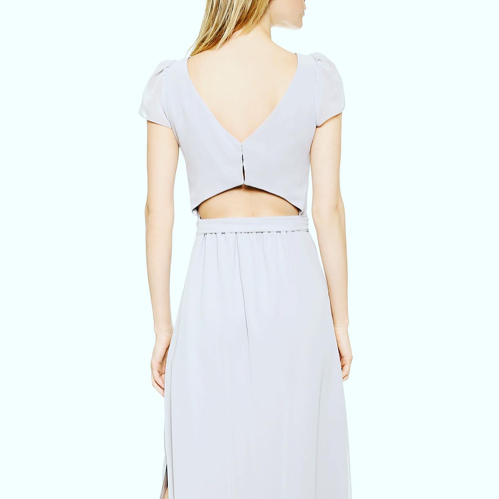 Thumbnail: NWT Retail: $286! Joanna August Maxi Cutout Back Dress Size: Small Chest: 16 inc