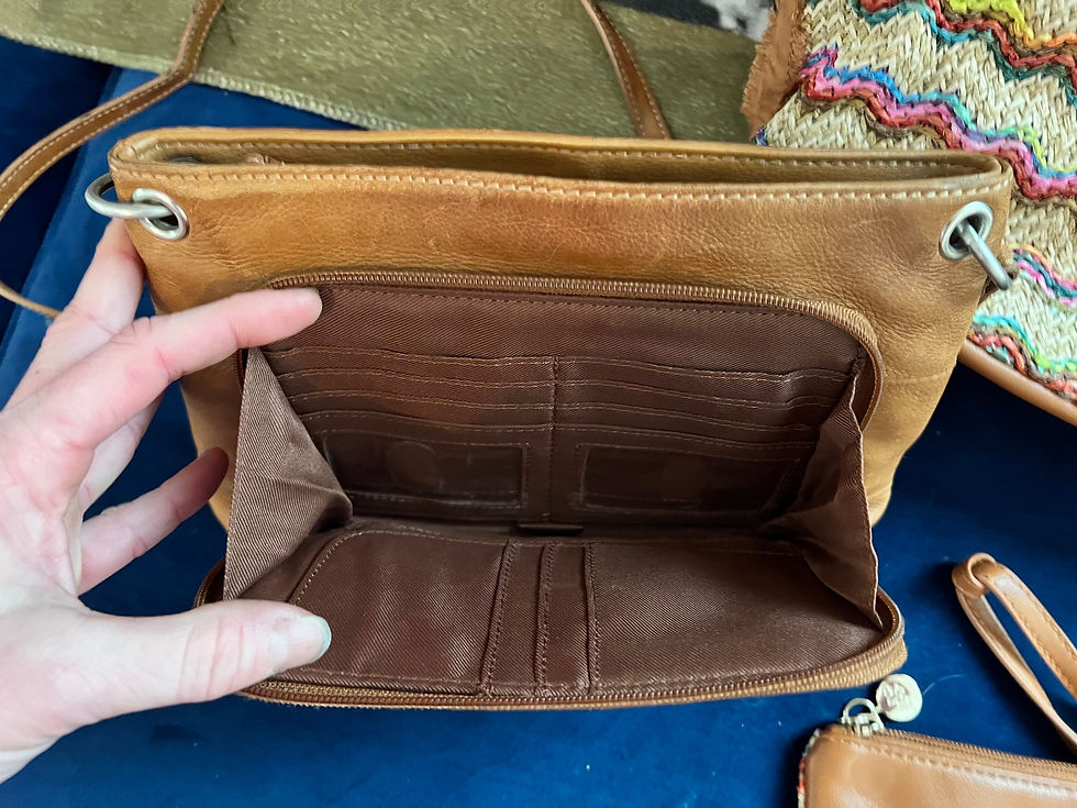 Thumbnail: LIBBY EDELMAN & FOSSIL BOHO PURSE BAG LOT OF 3!  SIZE: LIKE NEW LIBBY EDELMAN LA