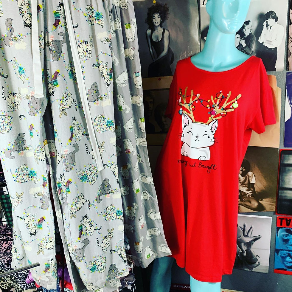 Thumbnail: Kitty Cat Christmas Pajama Lot! S Size: Small -NÉW Secret Treasures Meowy Christ