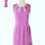 Thumbnail: Mod Cloth Easley Lilac Retro Sheath Dress Size: Medium 18.5 inches chest, 35 inc