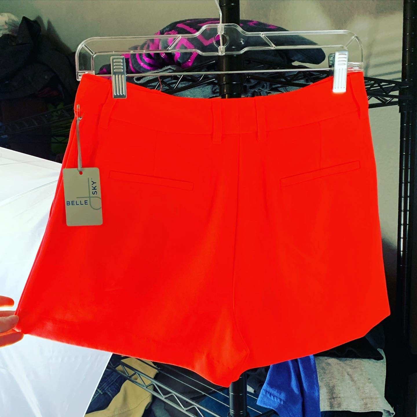 NWT Belle Sky NEON Electric Coral Shorts Size: 2