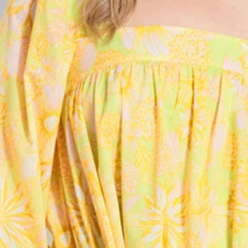 Thumbnail: NWT HIGH END MODCLOTH LINE MOD HIPPIE COTTON BOHO FLORAL 1960’s DRESS SIZE 1X (w