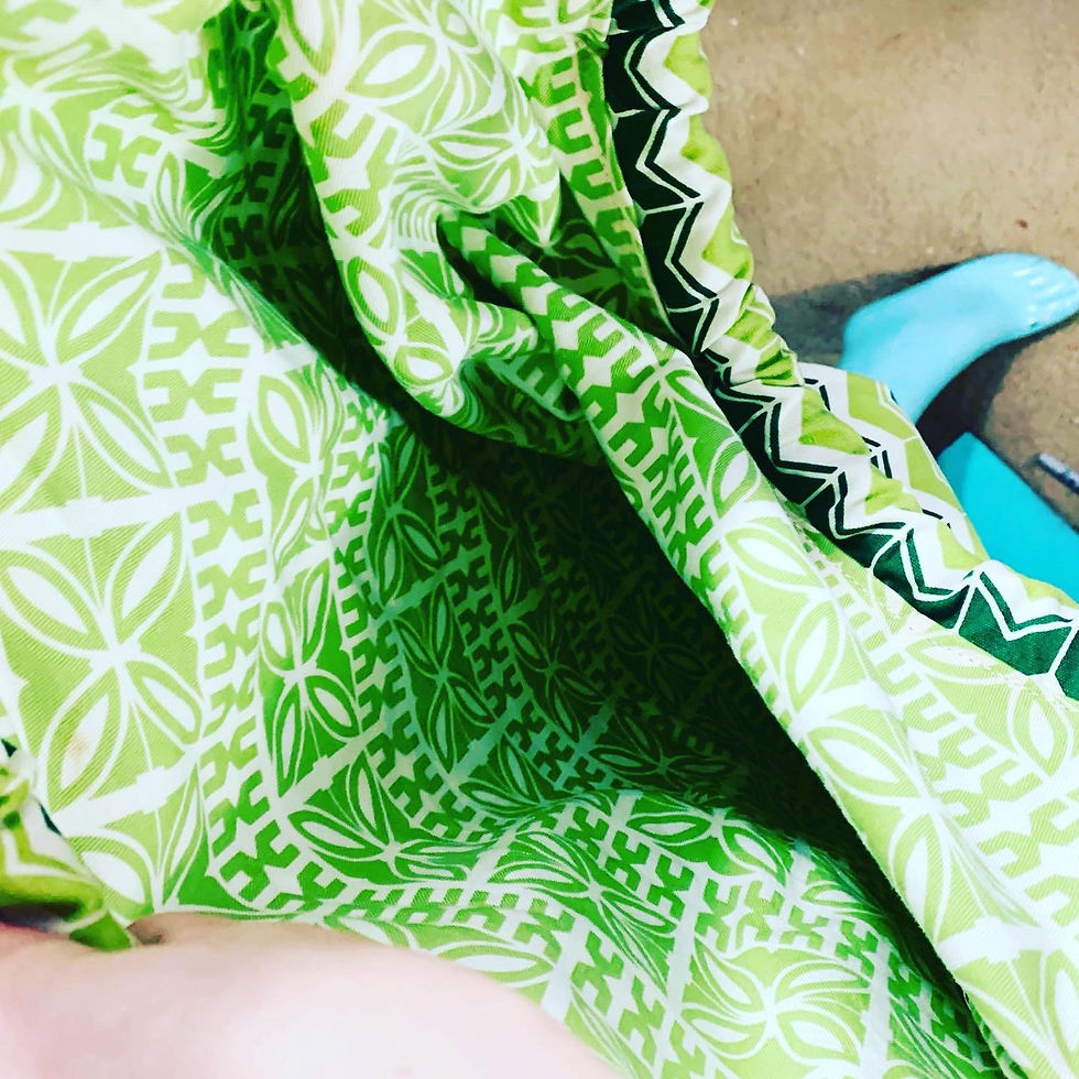 Thumbnail: Vintage and Vintage Style LOT Boho Fabric Retro Purse Bag Handbag Large  Green: 