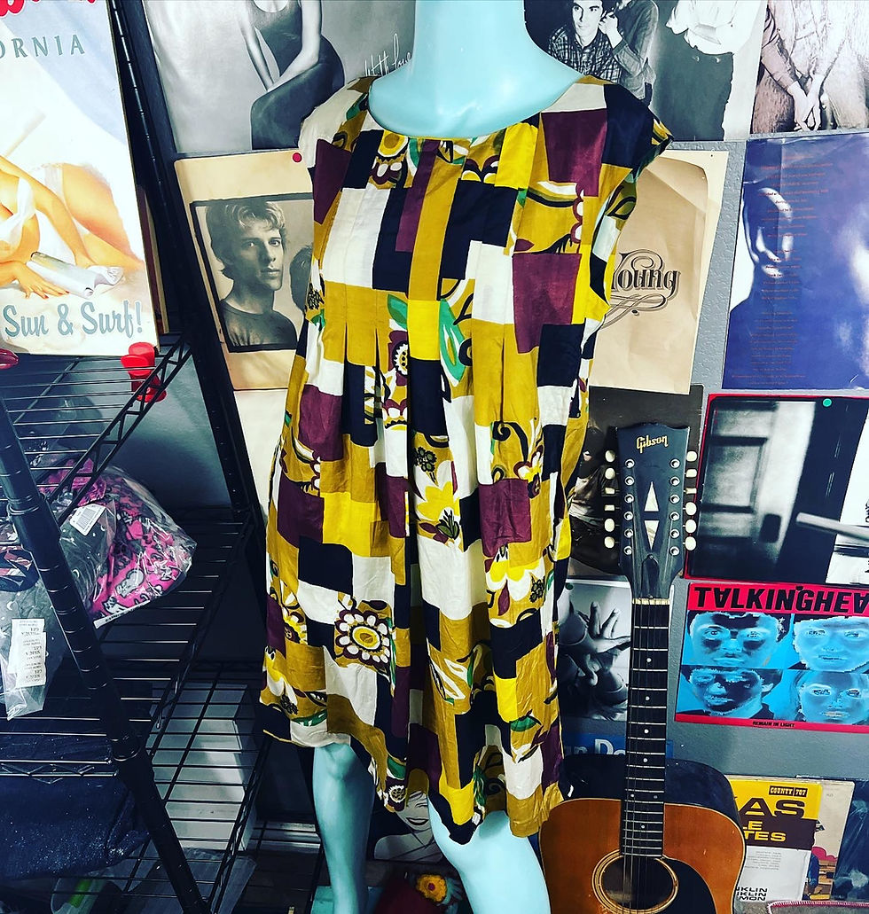 Thumbnail: NWT GRACE ELEMENTS SILK & COTTON BOHO FLORAL SHEATH DRESS SIZE 6  SIZE: 6 Chest: