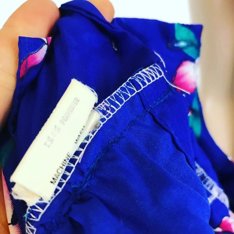 Thumbnail: VINTAGE MOD FLORAL RUFFLE MAXI DRESS Size: Vintage Large (modern M/L)  See photo