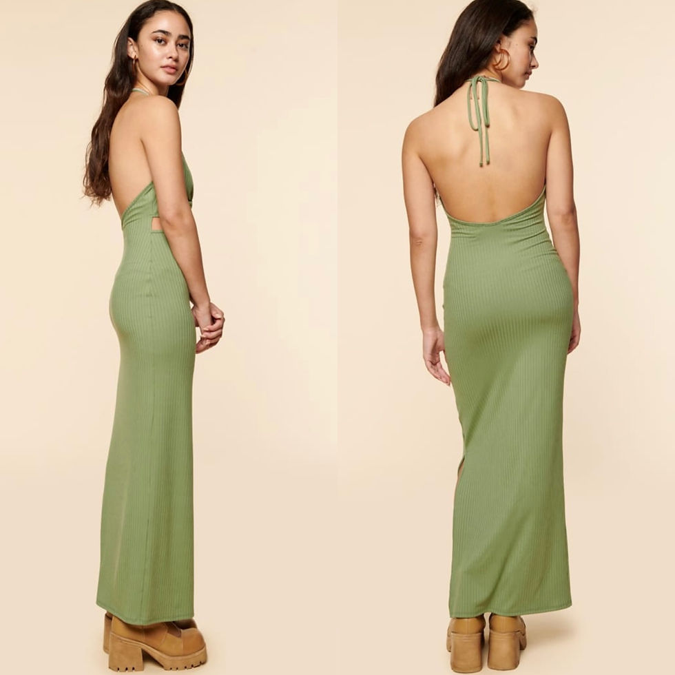 Thumbnail: 💚NWT EARTHBOUND TRADING COMPANY BOHO LONG SOFT CUT-OUT MAXI DRESSES L & XL   Th
