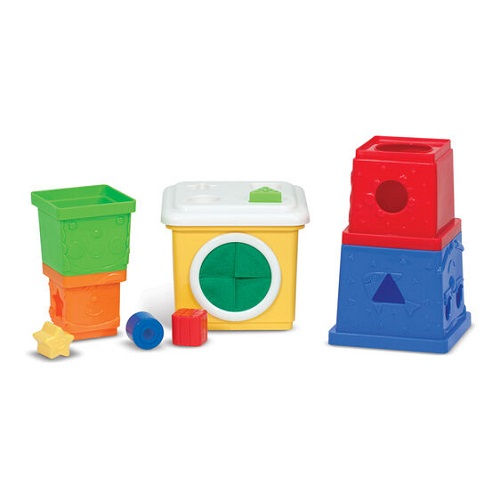 Thumbnail: Melissa & DOUG  Stacking Blocks Set Learning Toy   #009170