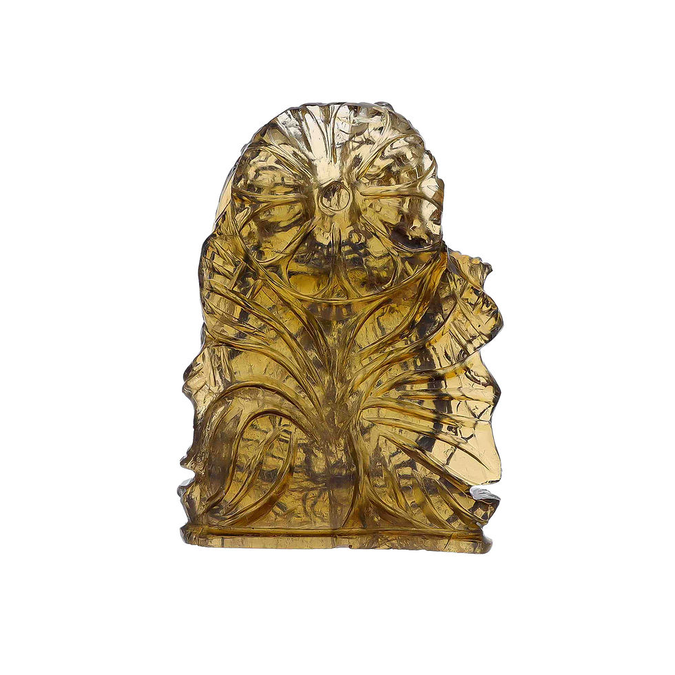 Thumbnail: Green Tourmaline Radha Krishna Carving