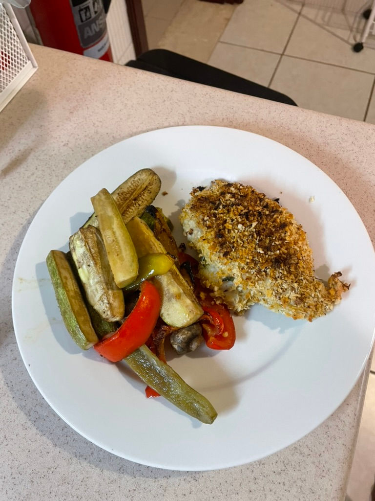 Sheet-Pan Crispy Chicken with Squash & Mushrooms