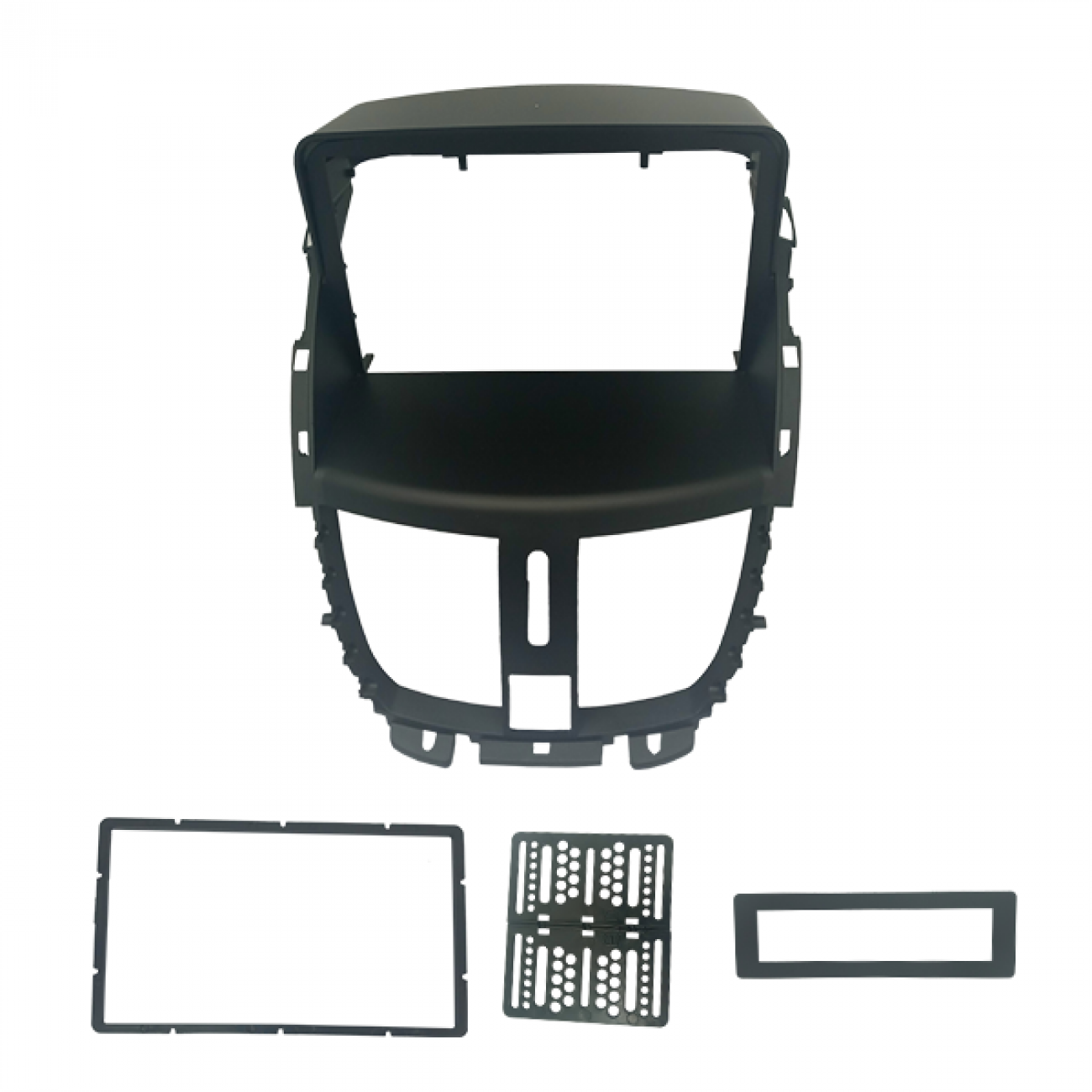 MOLDURA 7" PEUGEOT 207 2008/2014 - PRETO FOSCO SOMENTE MP5 REDUTOR  6.8"