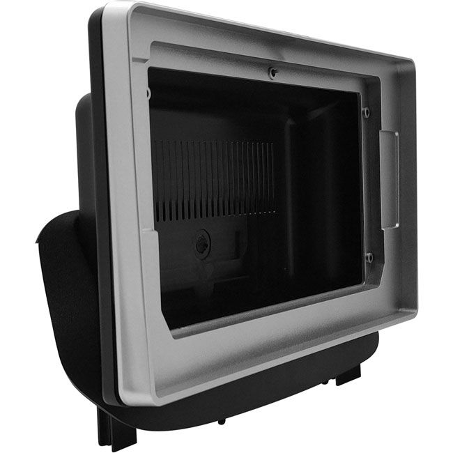 MOLDURA GM 10" ONIX 2021 2023 PRATA COM FUNDO PRETO