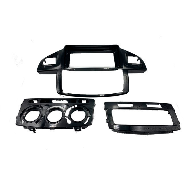 MOLDURA 9" TOYOTA HILUX SW4 2005 A 2016 BLACK PIANO