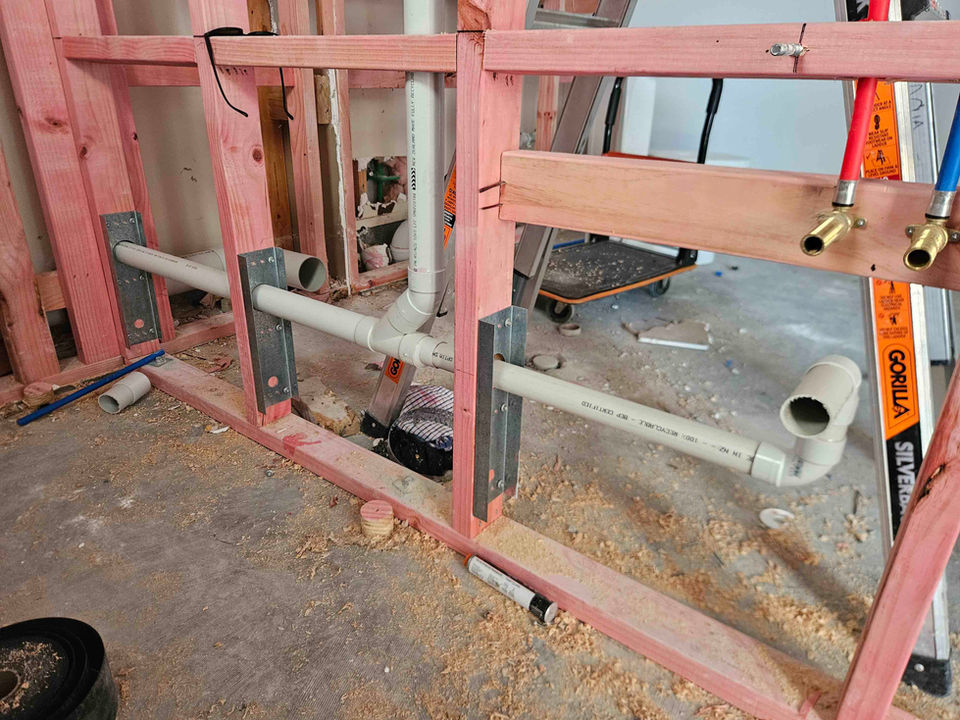 Plumbing pre-line pipe out Auckland