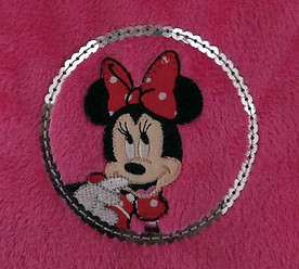 Decorado Minnie, Decorado de lentejuela Minnie, 73.3 kb, Lentejuela