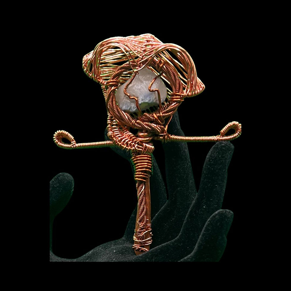 Thumbnail: Crystal Intention Dolls Singapore Blue Dumortierite Front