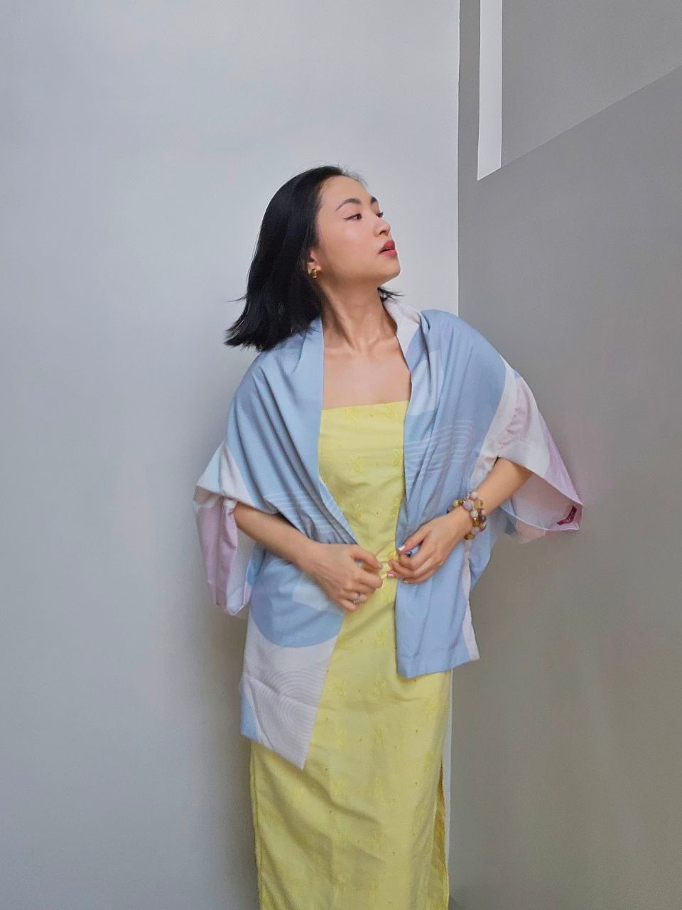 Thumbnail: Multi-Way Kimono (Korean Fabric, Pastels)