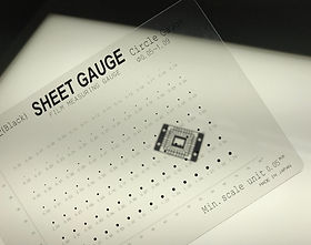 し様 確認用 拡大顕微鏡用検査目盛り「シートゲージ」|株式会社ナディック
