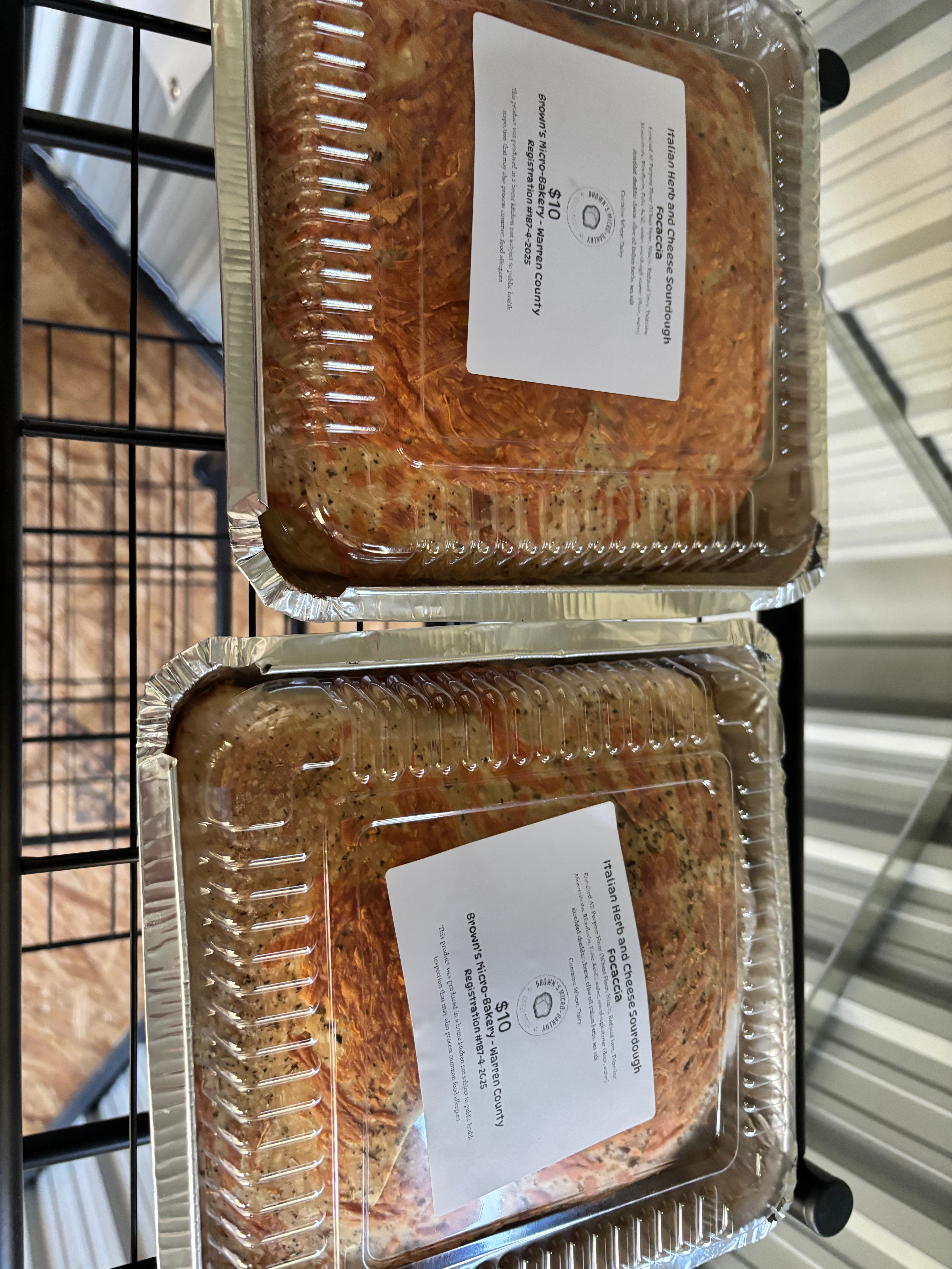 Italian Herb and Cheese Sourdough Focaccia