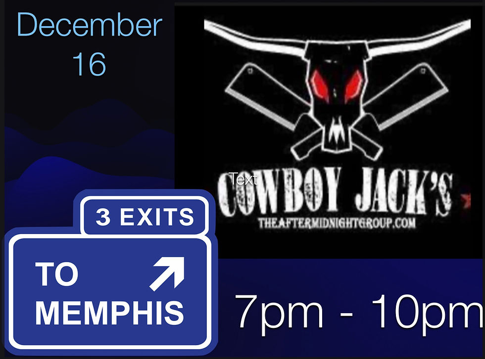 3 Exits to Memphis performing at Cowboy Jacks