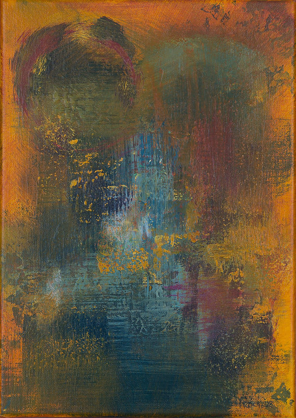 Abstract acrylic What It Takes To Hold by Emma Procter