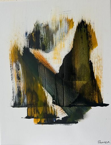 Fading abstract acrylic painting by Emma Procter