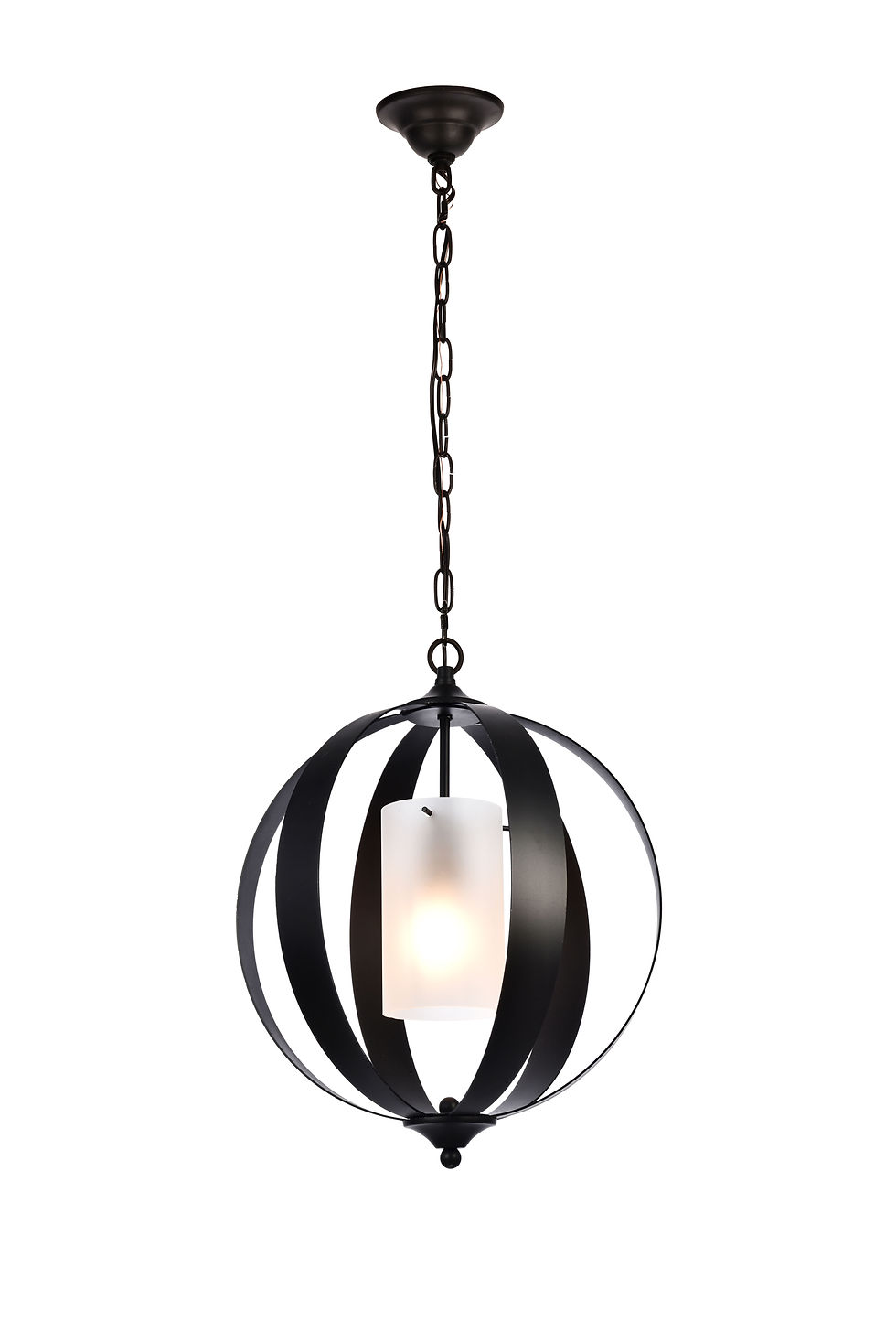 Marion Collection Candle style Chandelier W15 H19 Lt:1 Black Finish