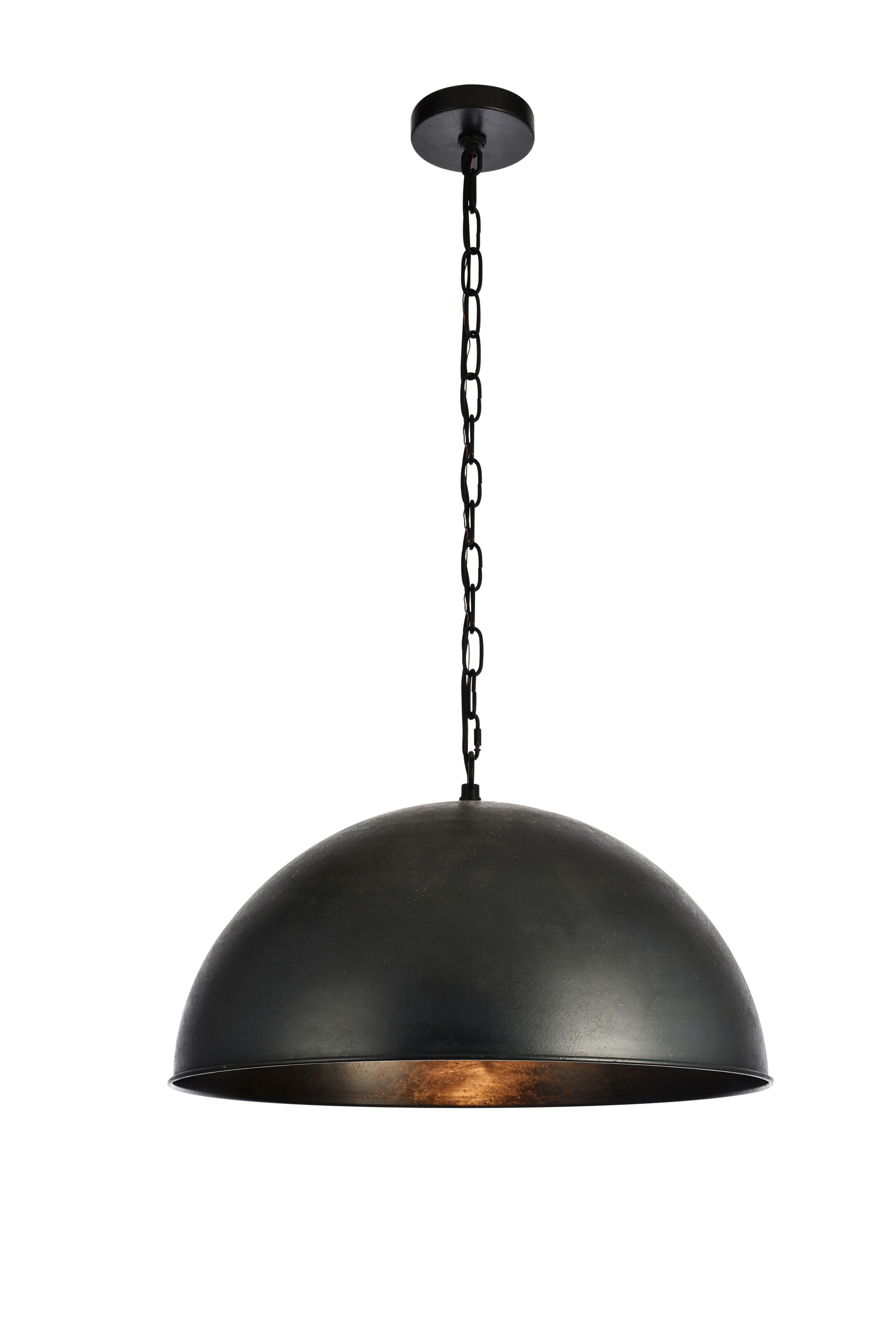 Merce Collection Pendant D20 H12.75" Lt:1 Vintage Black Finish