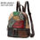 Thumbnail: Leather Backpack Zipper Vintage Back Pack Luxury Designer Handbag Patchwork Bags