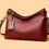 Thumbnail: High Quality Soft Pu Leather Shoulder Handbags Color Contrast Crossbody Bag