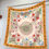 Thumbnail: Silk Scarf Women Floral Printed Square Scarves Head Silk Foulards Femme Wraps