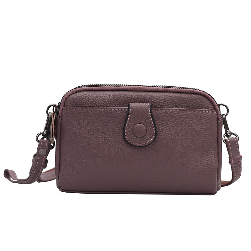 Genuine Leather Shoulder Bag Casual Small Crossbody Bags Cell Phone Bag Clutch