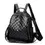 Thumbnail: Genuine Leather Rucksack Shoulder Bag Luxury Designer Plaid Backpack