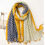 Thumbnail: 2Pcs Contrast Color Printed Shawl Women Sunscreen 76*170cm Tassel Long Scarf