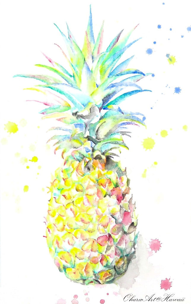 Pineapple_Acrylic on Canvas 16x10in