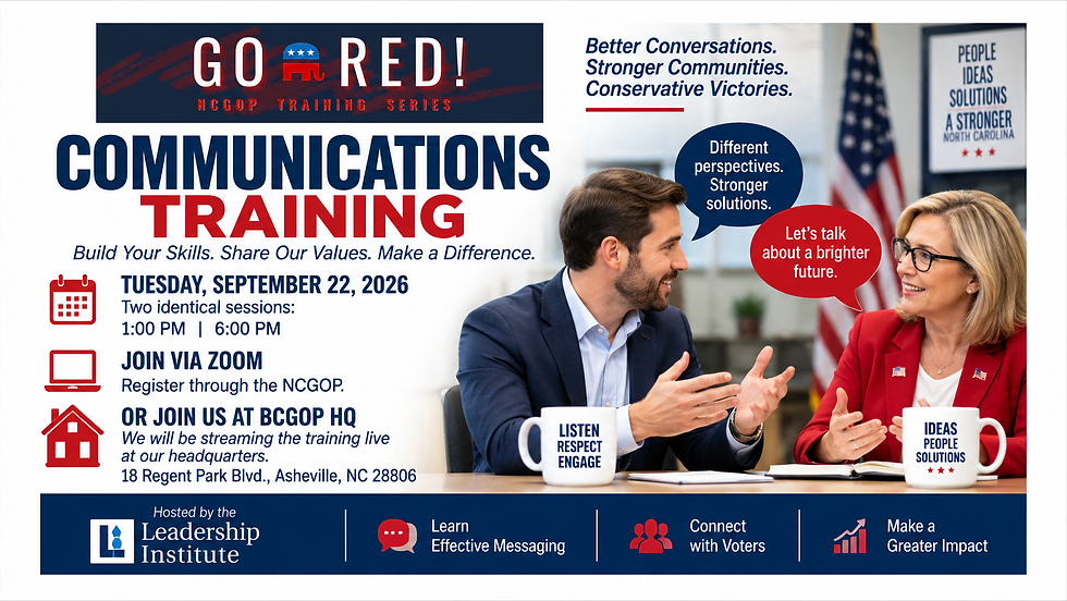 Communications Training (Hosted by the Leadership Institute) - Afternoon Session