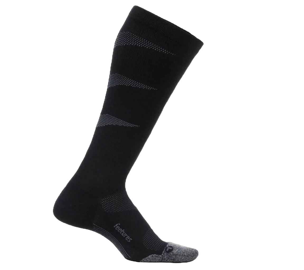 Graduated Compression Black Light Cushion Knee High
