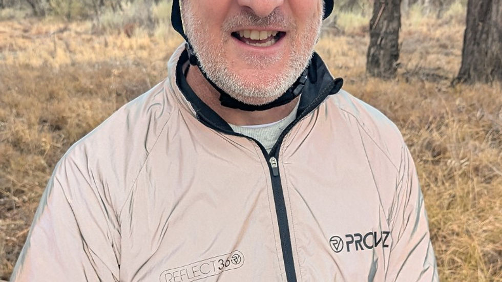 Wide angle view of a Proviz Reflect 360 running jacket displayed on a hanger