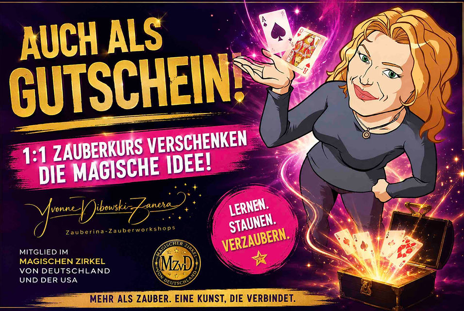 Gutschein Zauberschule Erwachsene kaufen Yvonne Dibowski-Zanera Zauberina_