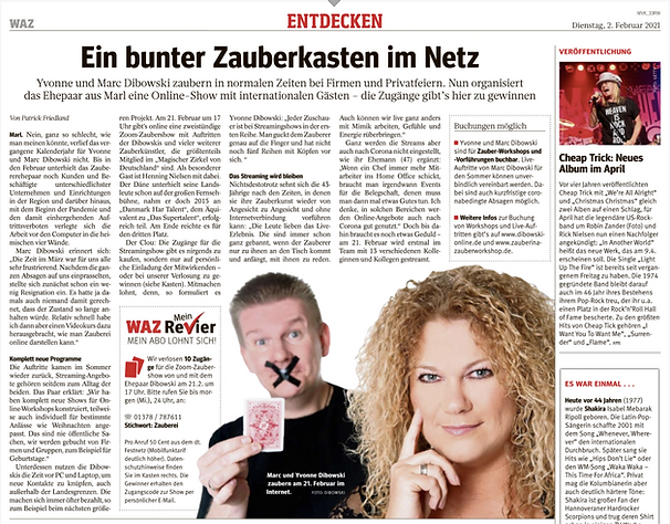 Zeitungsartikel Marc Dibowski