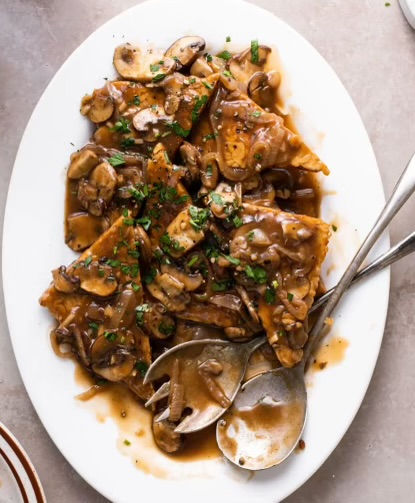 Tempeh Marsala with Edamame Pasta-4 Servings