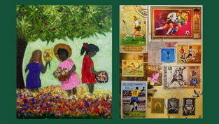 IGHB sedia exposições de Alba Trindade, com pinturas que retratam memória e ancestralidade, e Waldimário Beltrão, sobre envelopes comemorativos do Brasil e do mundo